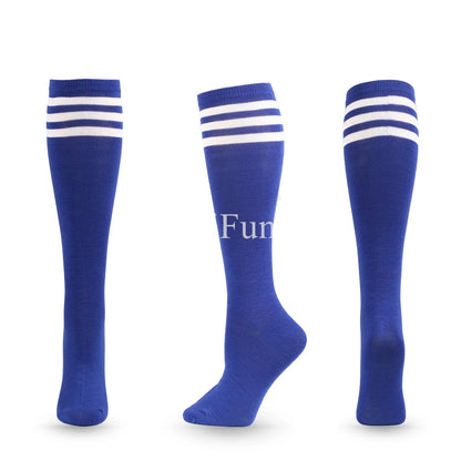 Unisex Compression Socks Football Socks Non-slip Long Tube Knee High Stockings Socks Striped Soccer Socks Running Sports Socks