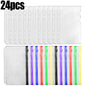 2-24Pcs Clear A6 6-Hole Binder Pockets Waterproof PVC Organizer Cash Budget Envelopes Zipper Binder Pouches for Notebook Planner