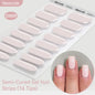 Gradient Auroras Semi Cured Gel Nail Strips Sparkly Shinning DIY Gel Polish Stickers for Nails Works with UV/LED Nail Lamps