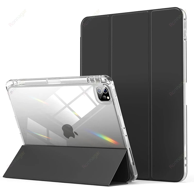With Pencil Holder Case for iPad A16 A19 12th 11th 2026 Air11 13 Air8 M4 M3 M2 Pro11 12.9 13 M4 M5 Air4 5 10 9 8 7 9.7 10.2 10.5