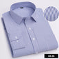 Men's Long Sleeve Shirt High-quality Fashion Casual Print Plaid Stripe Single Pocket Fit Business Formal Office Four Season Top