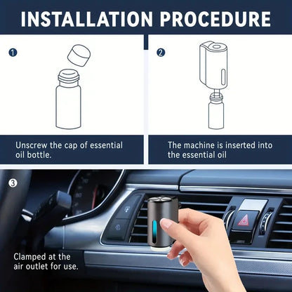 Car Air Freshener, Three Strengths Adjustable, Car Aromatherapy Machine, Portable Freshener Perfume Fragrance