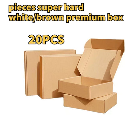 20/10PCS Corrugated Box Mailers,Brown Cardboard Shipping Box Corrugated Box Mailer Shipping Box Kraft Paper Packaging Box