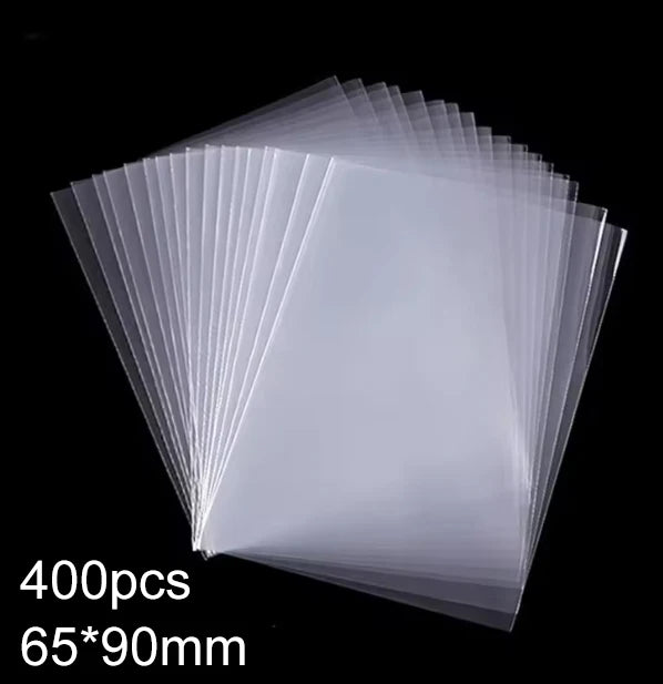 100pcs 65*90mm/61*88mm Card Sleeves Card Protectors Perfect Size for Football Card, Sport Card, MTG Card Collection Card Storage