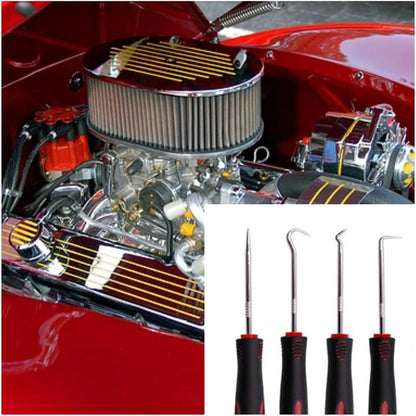 Car Auto Vehicle Oil Seal Screwdrivers Set O-Ring Seal Gasket Puller Remover Pick Hooks Tools Sealing Repair Tools 16cm 4Pcs