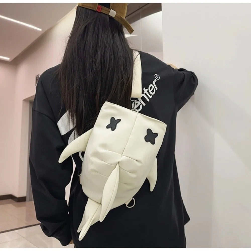 Adjustable Strap Shark Backpack Unique Design Versatile Style Large Capacity Backpack New Design Unisex Model Casual Travel Bag
