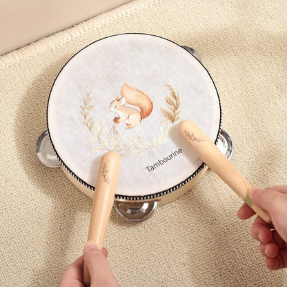 Children's Montessori Toys Baby Sensory Sound Stimulation Toy Baby's Musical Instrument Wooden Cartoon Animal Xylophone Toy Gift