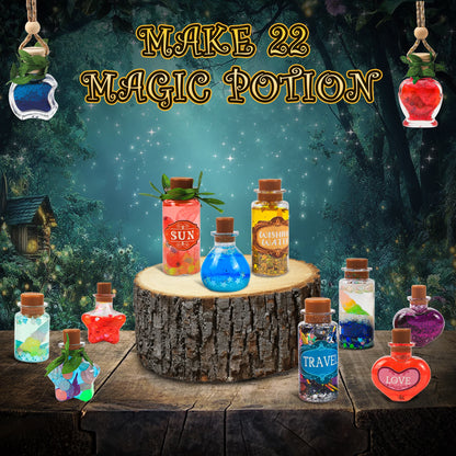 DIY Fairy Magical Potions Kit Horror Halloween Christmas Gifts Witches' Magical Color Changing Freezing Potions Art Craft Kit
