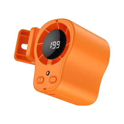 360 Rotatable Semiconductor Cooling Fan USB Rechargeable Clip Fan Quiet Design with LED Screen for Car & Camping