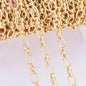 (6219) 50CM 5.8x9MM 24K Gold Color Plated Brass Necklace Chains Bracelet Chains High Quality Jewelry Accessories Wholesale