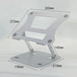 XMSJ Laptop Stand Adjustable Carbon Steel Notebook Tablet Stand Up to 17 Inch Macbook Laptop Portable Foldable Cooling Holder