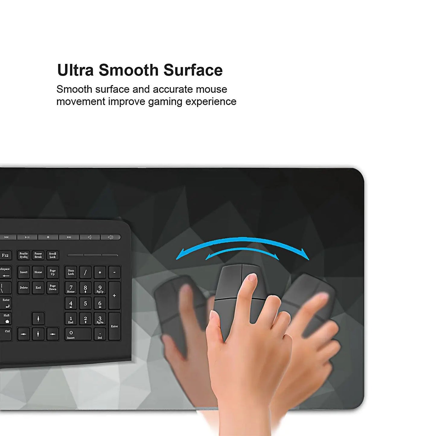 1PC Large Mouse Pads For Desk, Gaming Mouse Pad, Mouse Pad with Stitched Edges and Non-Slip Rubber Base, Extended And Thickened