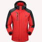 Outdoor Jacket Pants Sets Men Fleece Thermal Waterproof Windproof Hooded Jackets Hiking Military Trip Mountain Camping Clothes