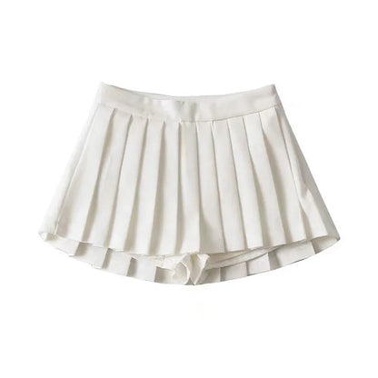 MEXZT Sexy Pleated Skirts Women Korean High Waist Mini Skirts JK Preppy Summer Fashion White Black Gyaru Tennis Extreme Skirt