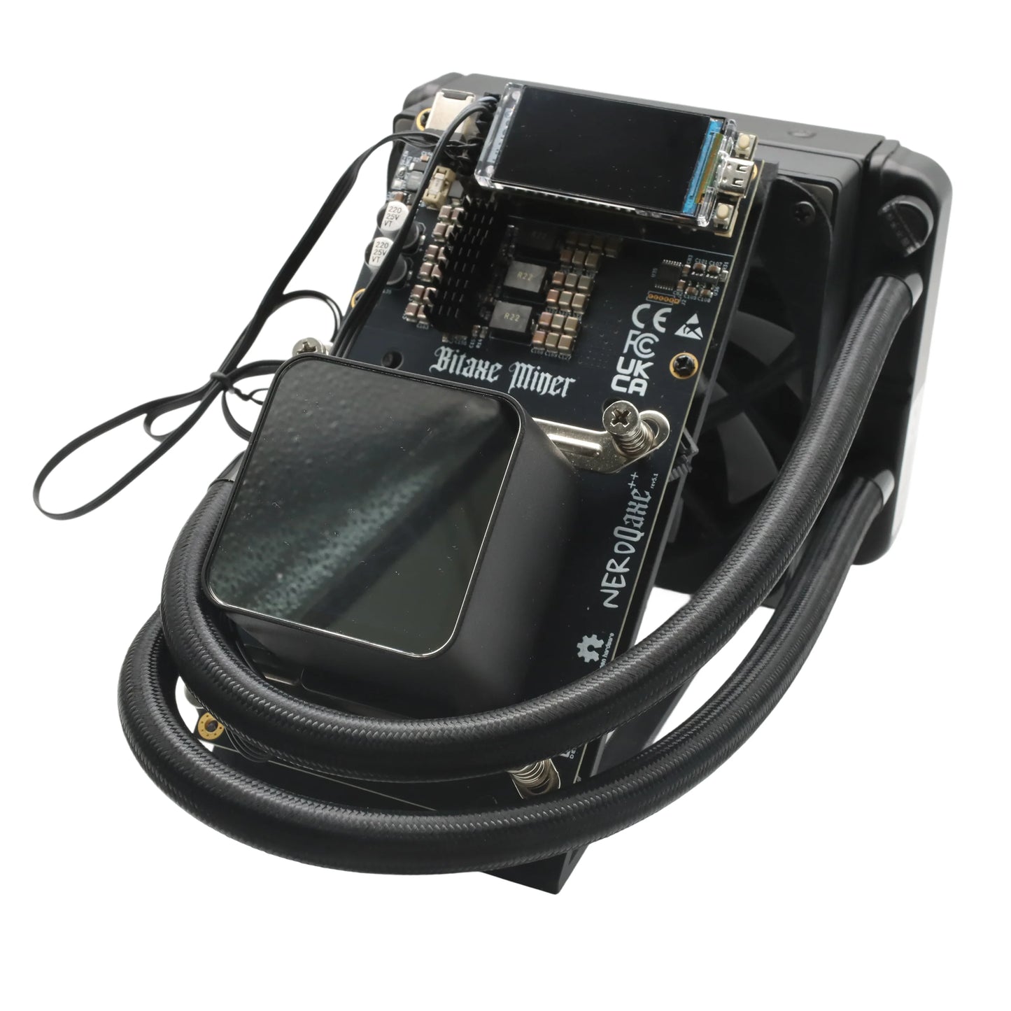 NerdQAxe++ Hydro 4.8Th/s 75W Super Slient Water cooling Bitcoin Miner