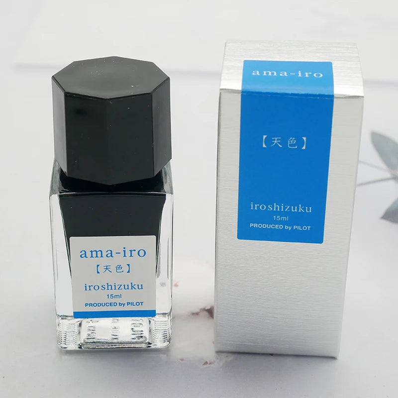 Ink for Fountain Pen 15ml Water-based Dye Color Bottle Ink Writing Materials Stationery Office Supplies PILOT