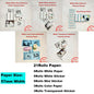 5 Rolls 10 Years Use PeripageThermal Adhesive Sticker Photo Paper for Cute Cat Mini Paperang Memobird Poooli Printers Supplies