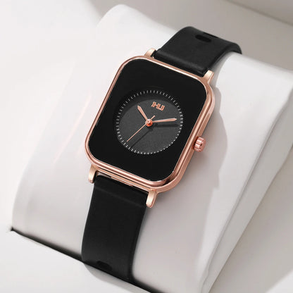 Fashion Rectangle Women Watches Casual Silicone Band Sports Watch Reloj Mujer Girls Clock Gift