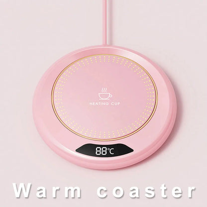 USB Coffee Mug Warmer 3 Temperature Setting Electric Beverage Warmer Coffee Warmer Plate for Hot Coffee Tea and Milk