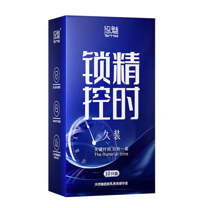 Unusual thin Condoms for couple Women G-spot Stimulation condom with mustache spike sleeve presentations Adult sex products
