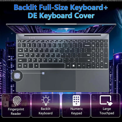 15.6'' Intel Core I9 10980HK Gaming Laptop Windows 11 16GB RAM 1TB 2TB SSD Fingerprint Unlock Computer Backlight Office Laptop P