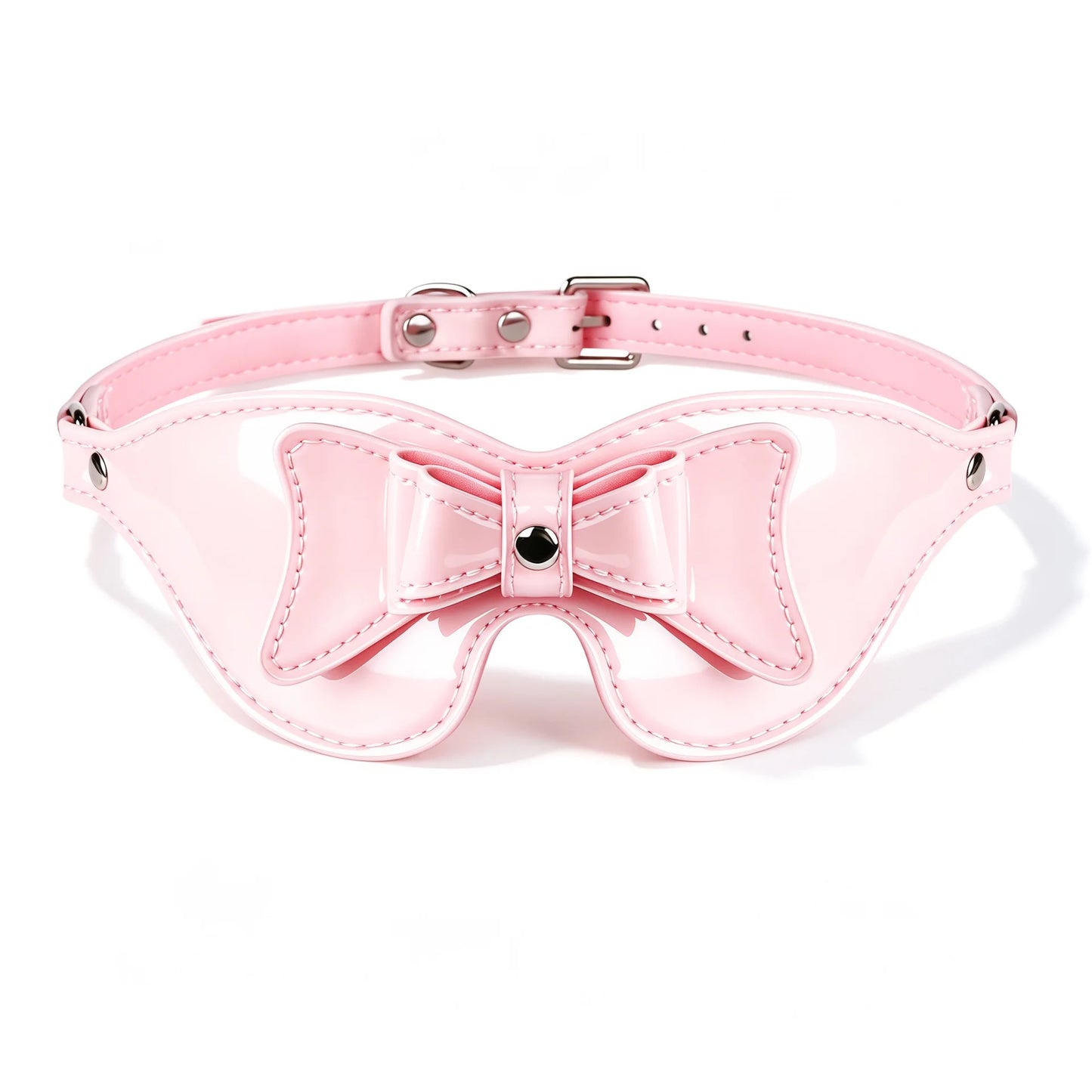 SM Sex Bondage Erotic Costumes Bondage Pink Bow Eye Mask Blindfold Fetish Bdsm Party Women Masquerade Eye Mask Sex Toy For Adult