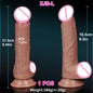 Huge Realistic Brown Giant Long Dildo Soft Silicone Vaginal Masturbators Penis Erotic Toy for Women Suction Cup Thick Glans Dick