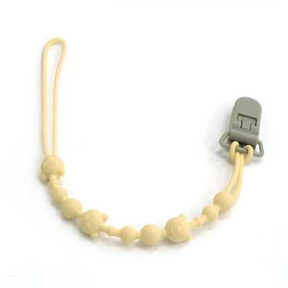 Soothing Pacifier Anti-chain Baby Stroller Teether Anti-loss Chain Baby Silicone Pacifier Clip Toy Biting Glue Lanyard