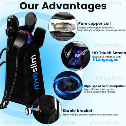 EMS Body Sculpting Machine 6500W MYIMuscle Building Fat Burning Abdominal Weight Loss Fitness Equipment