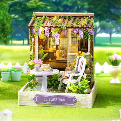 Mini Doll House DIY Small House Kit Handmade 3D Puzzle Assembly Model Building Room Bedroom Decoration Wooden Craft BirthdayGift