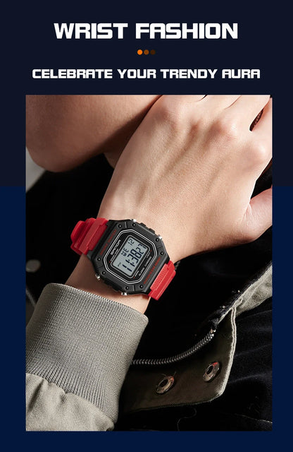 SANDA 2156 Fashion Men's Watches Waterproof Sports Watch For Man Military S-style Shock Stopwatch Shockproof Digital Wristwatch