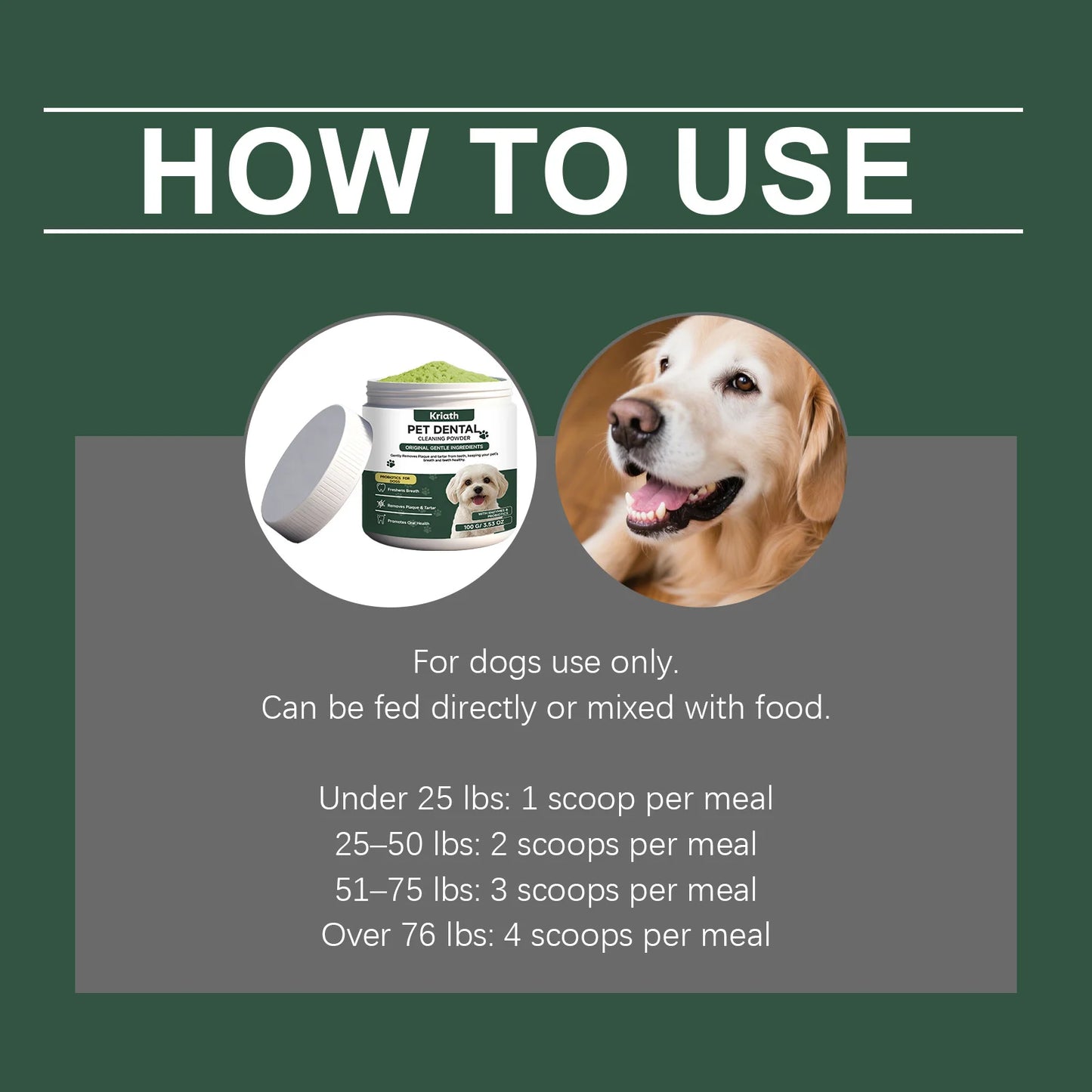 Dog Dental Care Powder Cat Breath Freshener Plaque Tartar Control Pet Oral Hygiene Natural Enzyme Teeth Cleaning Healthy Gums