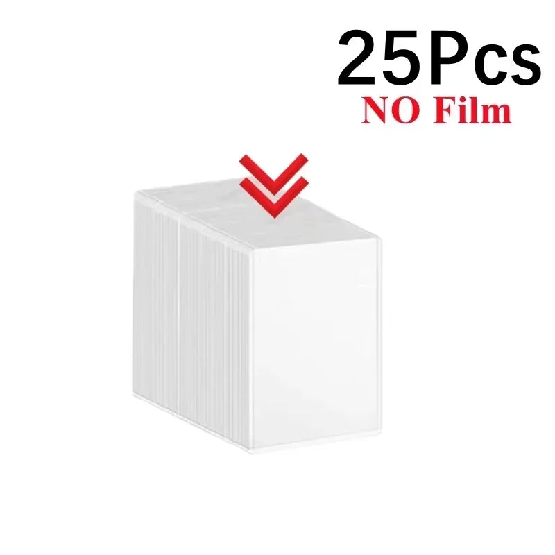 1/25/50Pcs Transparent Korean Kpop Card Sleeve with Protective Film Clear Card Holder Idol Photo Game Card Holders Cover 35PT