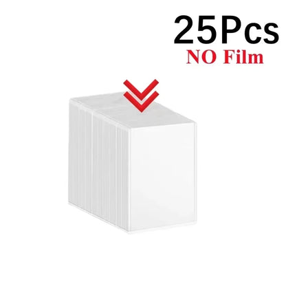 1/25/50Pcs Transparent Korean Kpop Card Sleeve with Protective Film Clear Card Holder Idol Photo Game Card Holders Cover 35PT
