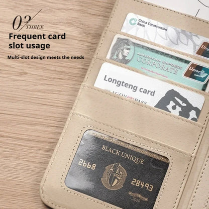 Multifunctional A4 Folder With Pen Holder Card Slot Leather Document Holder Stationery Business Contract File Folder Organizer