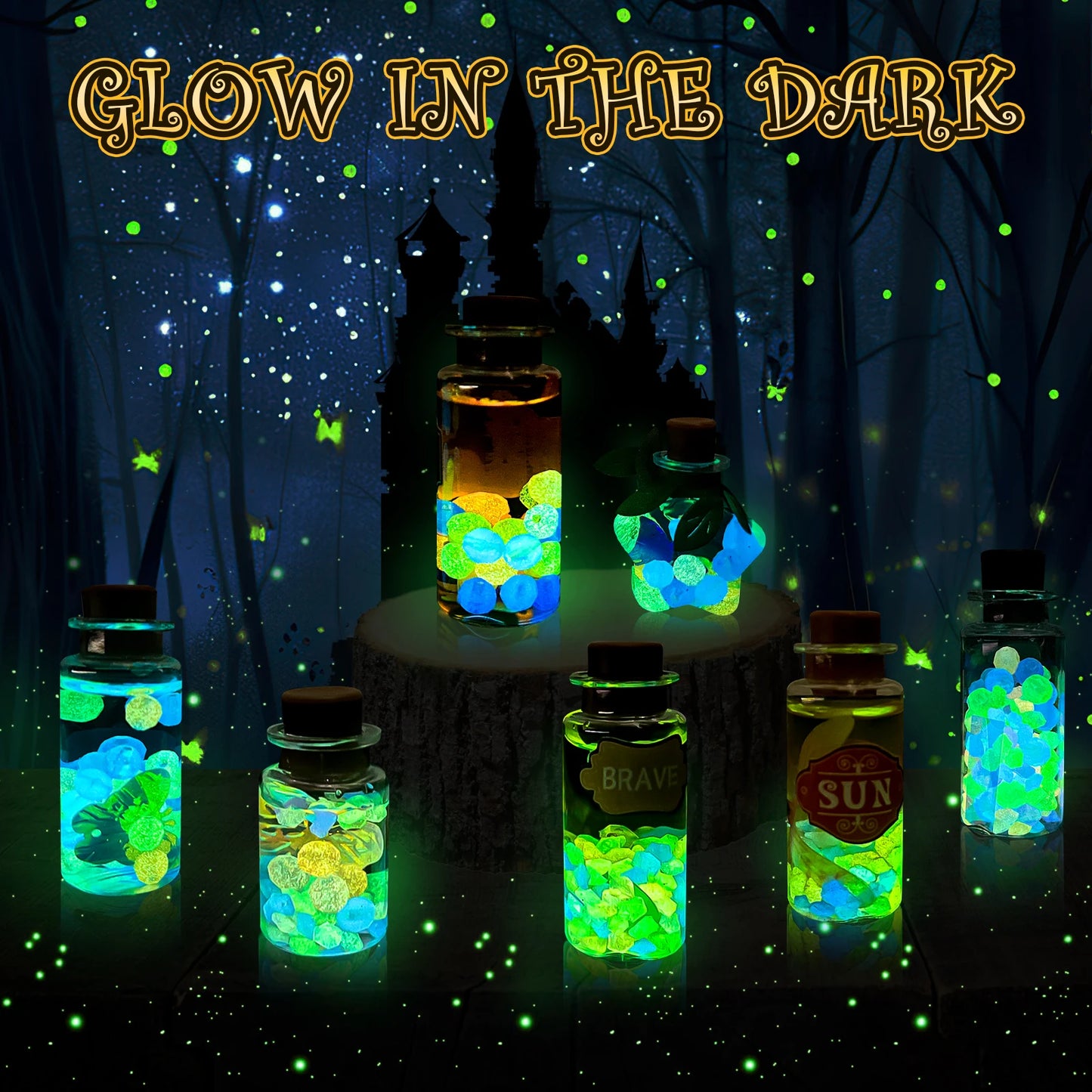 DIY Fairy Magical Potions Kit Horror Halloween Christmas Gifts Witches' Magical Color Changing Freezing Potions Art Craft Kit