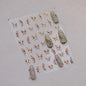 Jelly Butterfly 5D Nail Art Sticker Rhinestone Crystal Charming Shiny Insect Animals DIY Self Adhesive Decoration Manicure Decal