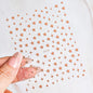 1pc Sliver Gold Star Nail Art Stickers Y2K Charms Self-Adhesive Sliders Laser White Chrome Gel Polish Decals Kawaii Accesories