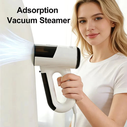 Handheld Powerful Adsorption Vacuum Steamer Iron 2 in 1 Steam Ironing Dry Ironing Garment Steamer Smooth Out Stubborn Wrinkles