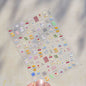 1/4pcs cute cartoon graffiti puppy party relief nail sticker dopamine  DIY  water cup  decorative nail accessory sticker