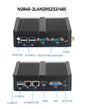 BEBEPC Fanless Industrial Mini PC with Intel Celeron J6412 J1900 Support Linux Computer with 2xRS232/485 2xGbE LAN Win10 Ready