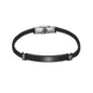 Bracelet Homme Twist Braid Leather Rope Bracelets For Men Stainless Steel Hiphop Rock Fashion Jewelry Accessories Wholesale