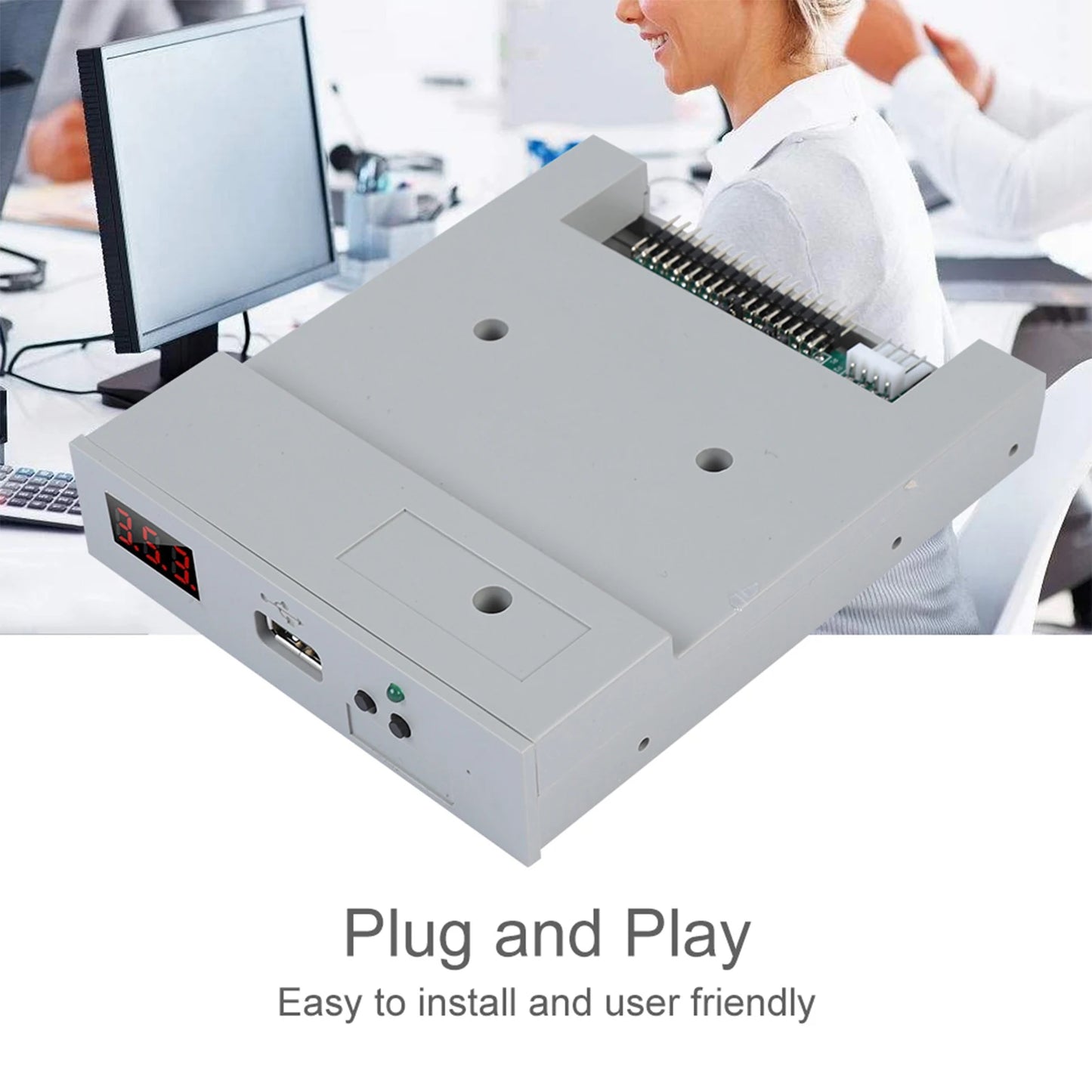 SFR1M44-U100 3.5in 1.44MB USB SSD Floppy Drive Emulator Plug and Play