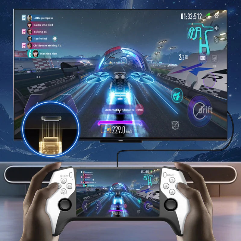 Pocket Game Console 5.0 Large Screen High Definition Retro Style Miniature Dual Joysticks Two-player Fighting Arcade-style