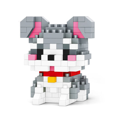 Insect Micro Animals Pet Cats Dog Building Blocks 3D Diamond Model BEE Snail Brick City Construction Toy for Children Kid Gift