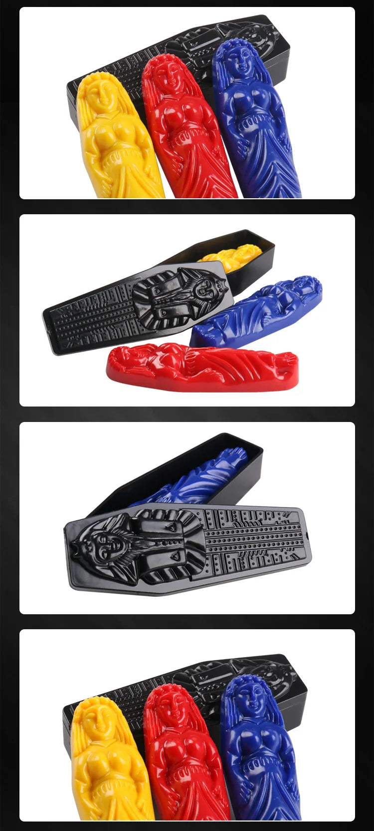 Mummy Prediction Magic Tricks Plastic Egyptian Mummy Mystery Box Close Up Magic Props Show Party Magic Toys Accessories