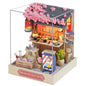 DIY 3D Puzzles Wooden Toy Miniature Dollhouse Handmade Doll House Model Building Kits Coffee House Toys For Xmas Gifts