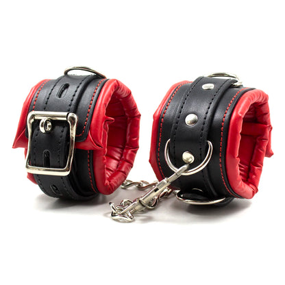 Thierry 3Pcs Soft Bondage Restraints Handcuffs Collar Wrist Ankle Cuffs for Fetish Erotic BDSM Adult Games Couple Sex Product