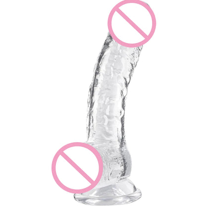 4 Size Transport Silicone Dildo Fake Dick for Women Artificial Penis with Suction Cup Female Masturbation Adult Sex Toy for 18+