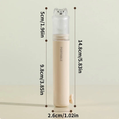 Foldable 2-in-1 Toothbrush Set with Toothpaste Storage - Compact Essential for Business Travel